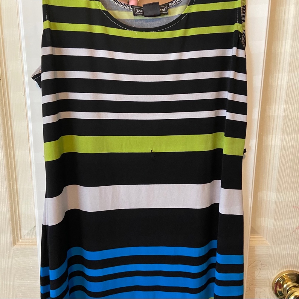 JESSICA HOWARD Sleeveless Maxi dress striped 12